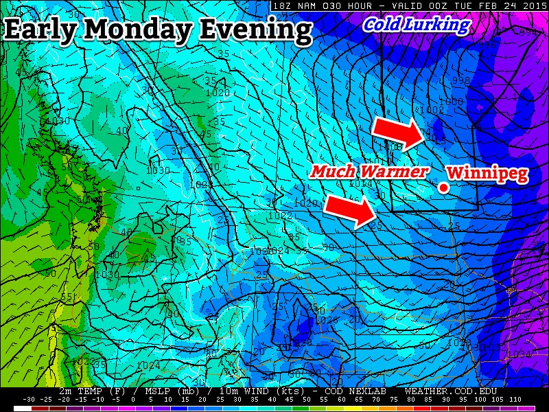 Today will be significantly warmer than the weather of the past several days