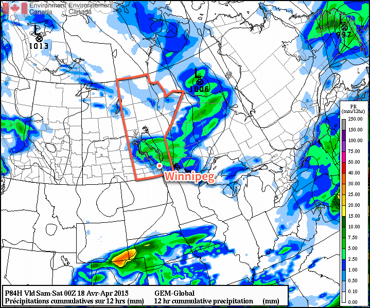 GPDS 12hr. QPF valid 00Z April 18th, 2015