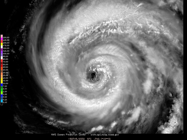 Beautiful satellite image of Nangka earlier this week while it was still over open waters. (Source: NWS OPC)