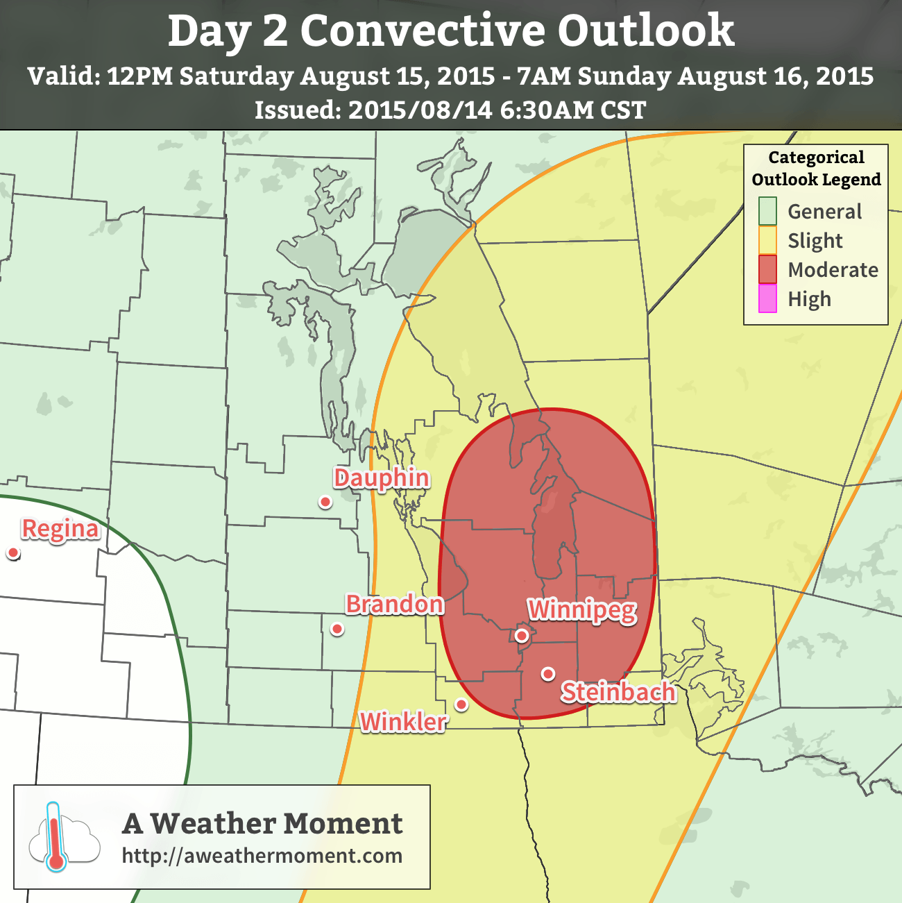 AWM Day 2 Convective Outlook – Saturday August 15, 2015 to Sunday August 16, 2015