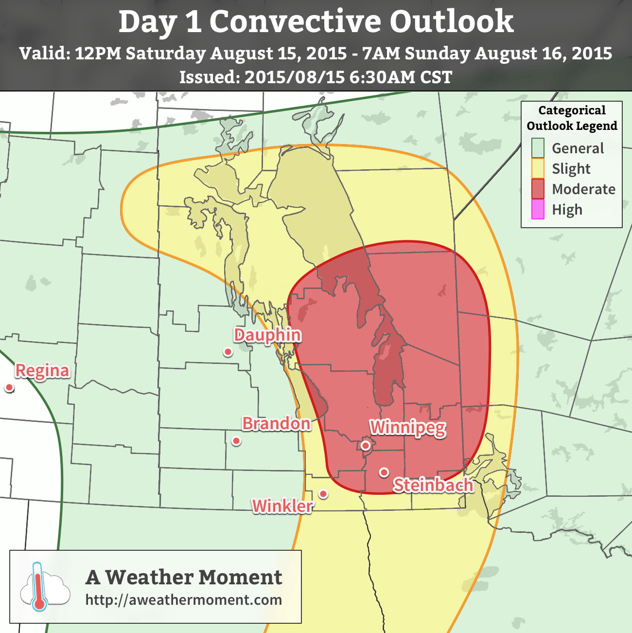AWM Day 1 Convective Outlook for August 12, 2015