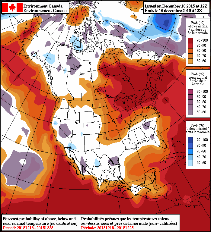 NAEFS 8-14 Day Temperature Anomaly Forecast