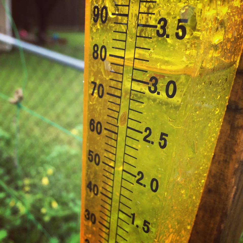 Rainfall totals from the August 22-23 Storms