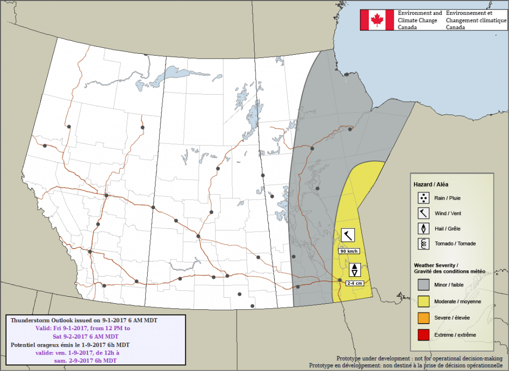 PASPC Day 1 Thunderstorm Outlook valid September 1, 2017