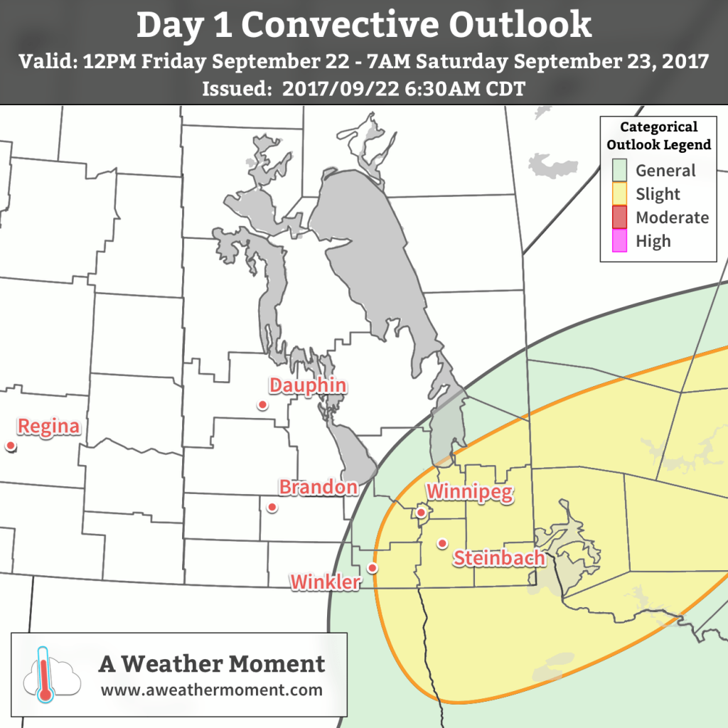 AWM Thunderstorm Outlook for September 22, 2017