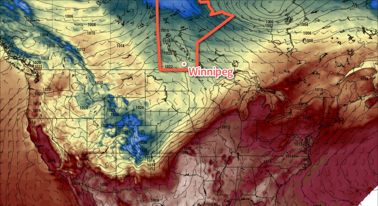 RDPS Forecast 2m Temperature valid 21Z Monday October 9, 2017