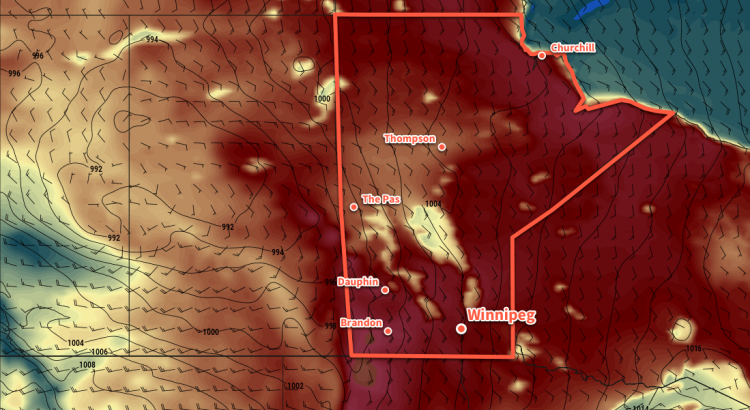 RDPS 2m Temperature forecast valid 21Z Sunday June 10, 2018