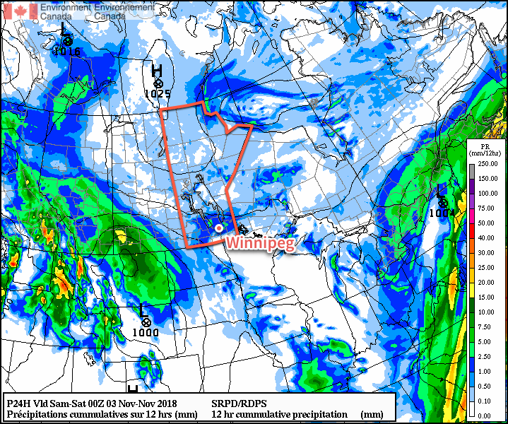 Light snow will move through the Red River Valley on Friday morning.