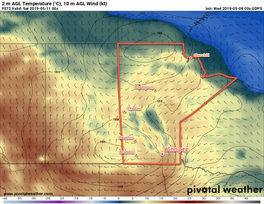 Near-seasonal temperatures will finally return to the region on Friday ahead of an approaching low pressure system.