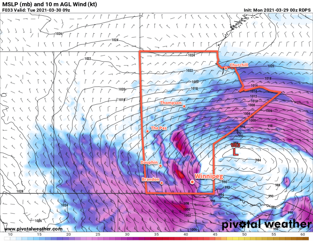 RDSP 10m Wind Forecast valid 09Z Tuesday March 30, 2021