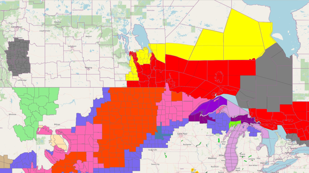 Weather alert map valid 0827Z Tuesday April 4, 2023